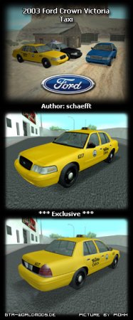 Ford Crown Victoria taxi 2003  GTA SA