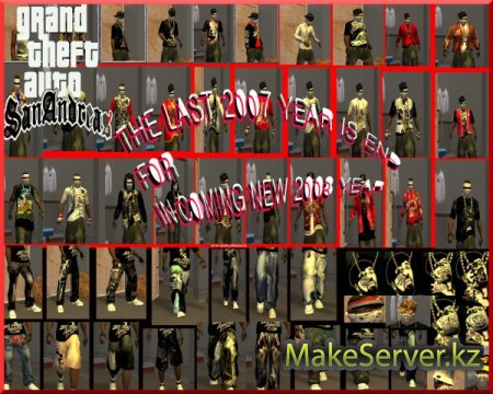 HipHop Mega Skin Pack  GTA SA