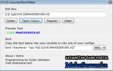 CS 1.6 Coloured Bind Maker