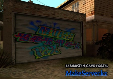 Pack Graffiti MakeServer.kz  for on Gates of the Garage [by CJ Stas]