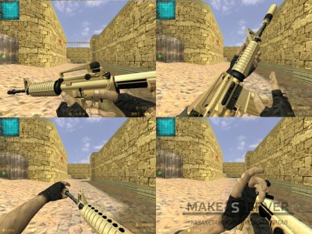 Modernized M4A1 Desert Painting Edition