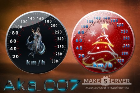 Two New Year's speedometers