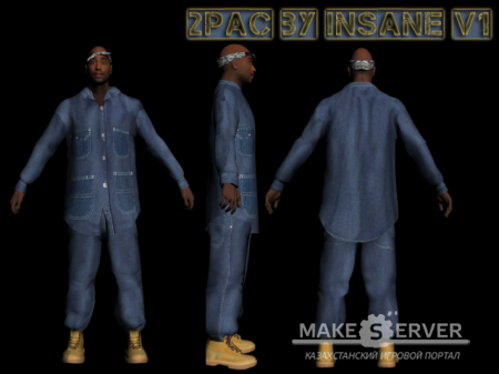 Skin 2pac v1 (Tupac Amaru Shakur)