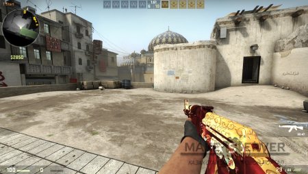 AK47 Red-Gold Dragon для CS:GO