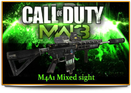 COD8 MW3 M4A1 Mixed Sight